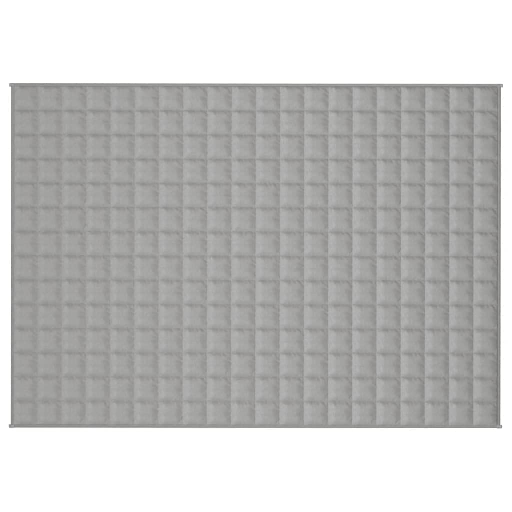 Koc obciążeniowy szary, 137 x 200 cm, 6 kg, bawełna, z hipoalergicznym wypełnieniem i wewnętrznymi szlufkami na kołdrę, równomierne rozłożenie ciężaru, pomoc w zasypianiu i wygodny komfort