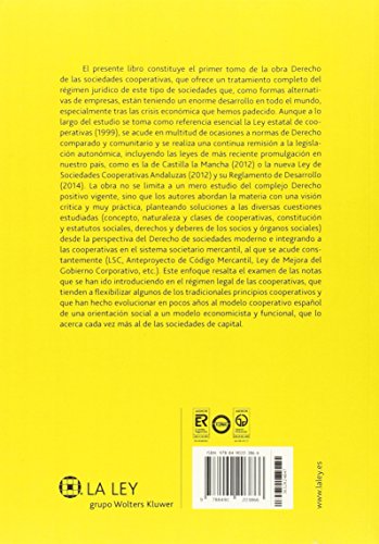 Derecho de las sociedades cooperativas: introducción, constitución, estatuto del socio y órganos soc