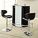 Coaster Home Furnishings Lacewing 1-Shelf Bar Unit Glossy Black and White