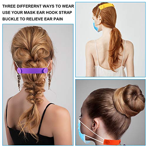 willbond 10 pieces mask elastic strap face covering extension hook face covering ear strap extension protectormulticolor