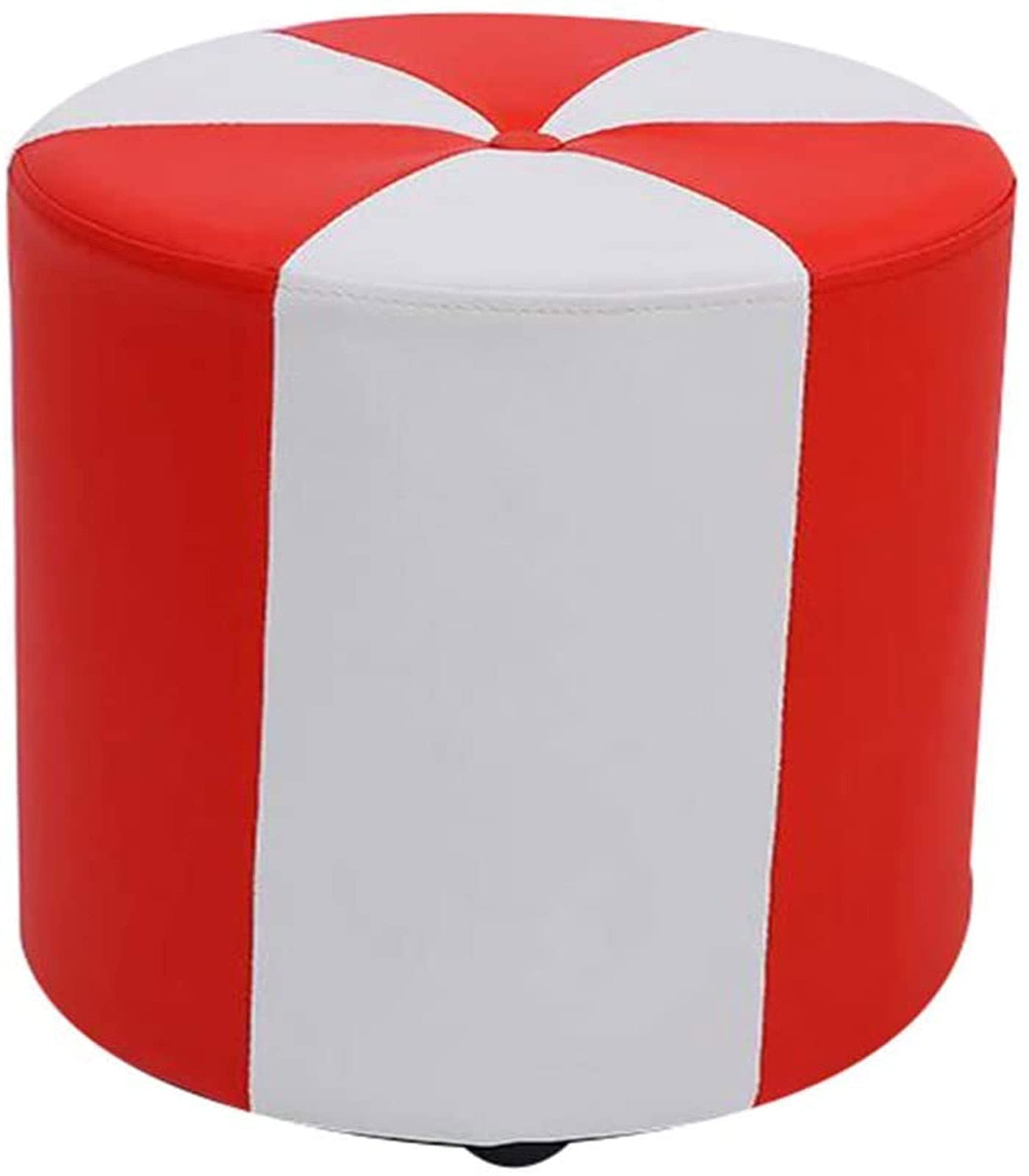 Tabouret de maquillage confortable et repose-pieds en cuir PU