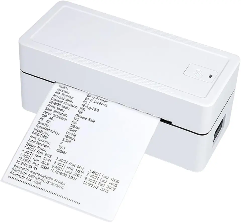 Novavida, Impressora Térmica Portátil USB Etiquetas Profissionais iOS Windows Bluetooth Logística Ecommerce