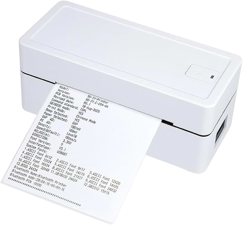 Novavida, Impressora Térmica Portátil USB Etiquetas Profissionais iOS Windows Bluetooth Logística Ecommerce