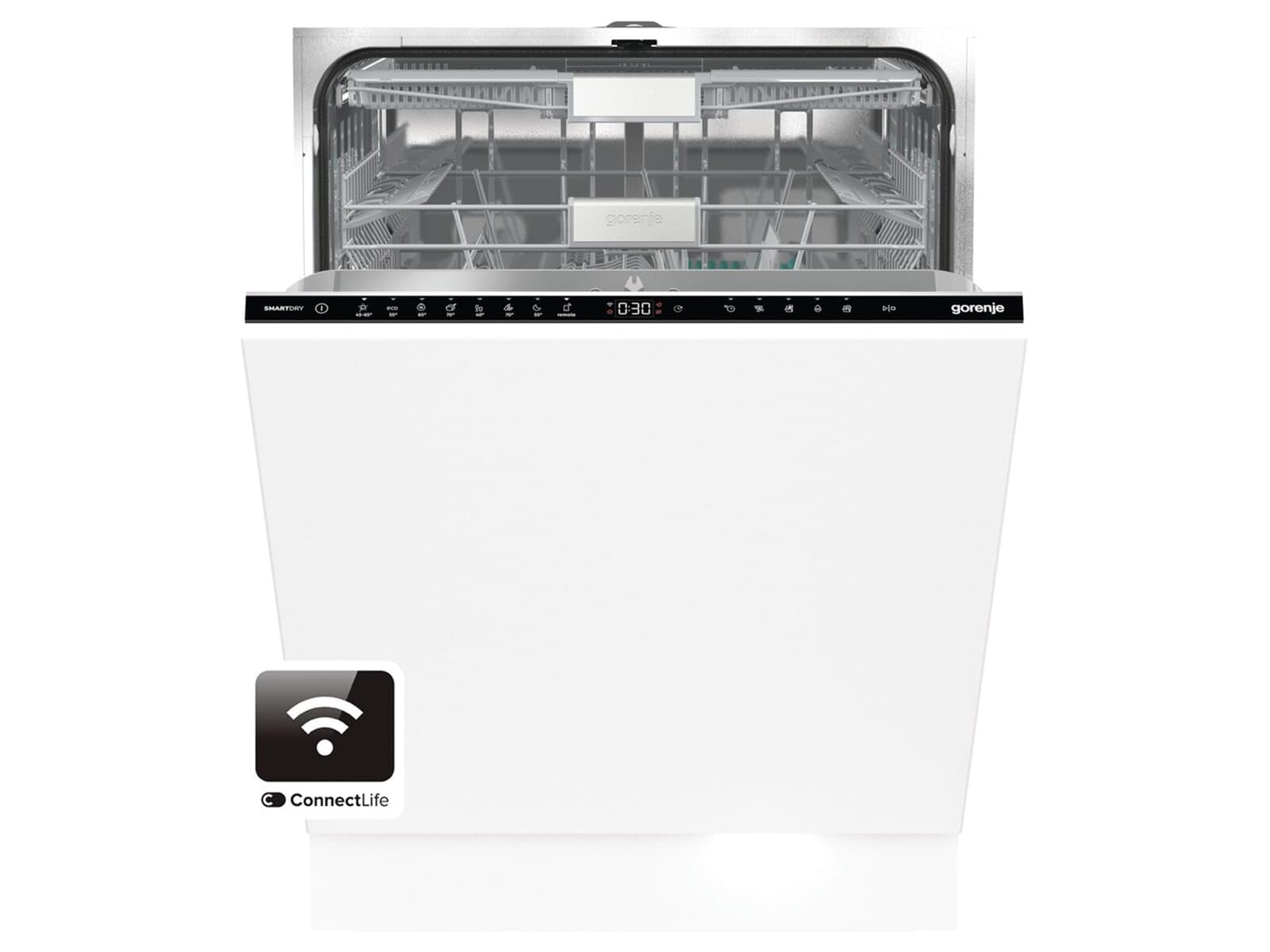 Gorenje - Vollintegrierbarer Einbaugeschirrspüler - Edelstahl - Stahl - 16 Maßgedecke - 9,6 Liter - 39 dB - 6 Programme + Automatikprogramme