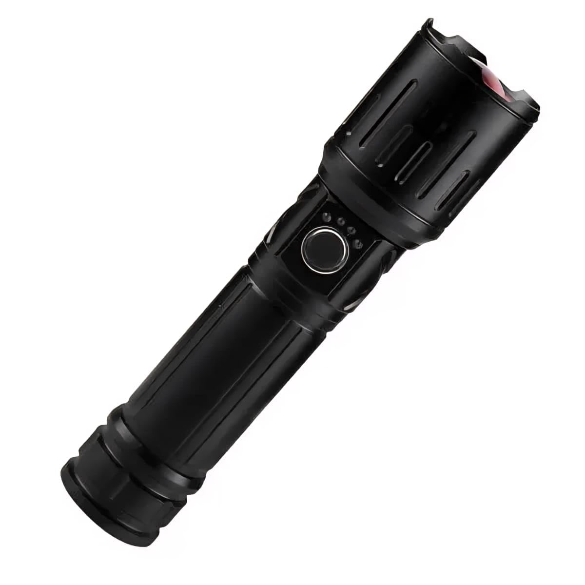 M981 Heavy Duty Metal Torch | 150W High Brightness LED | Rechargeable 2400mAh Battery | Zoomable Focus | Type-C Fast Charging Torch for Night & Outdoor-image-35