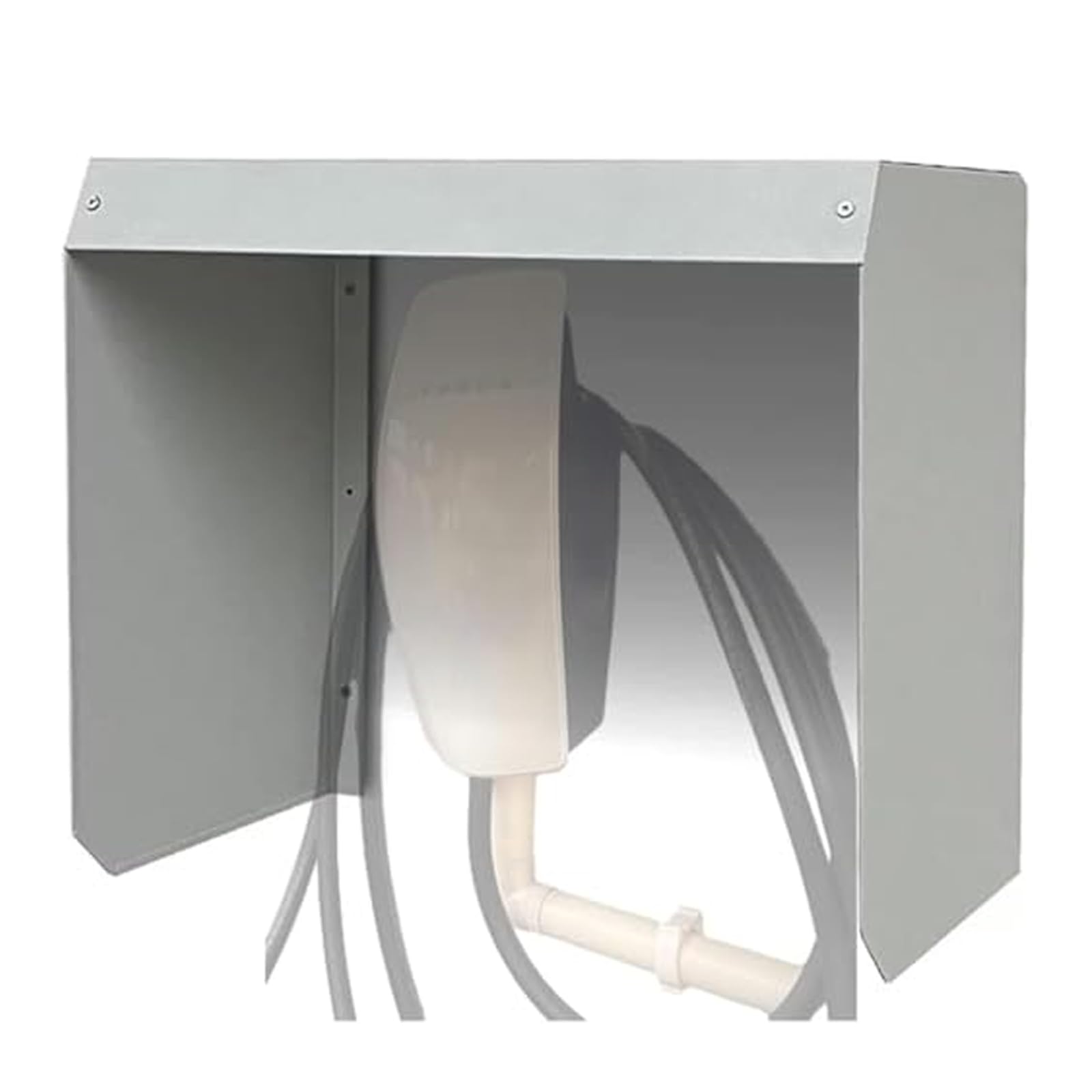 Viaoragiosa Ev Charger Station Roof,Wall Box Charger Weather Protection Cover,Electric Vehicle Charger Station Protective Roof,Metal Ev Charger Roof Cover,for Outdoor Environments And Residential