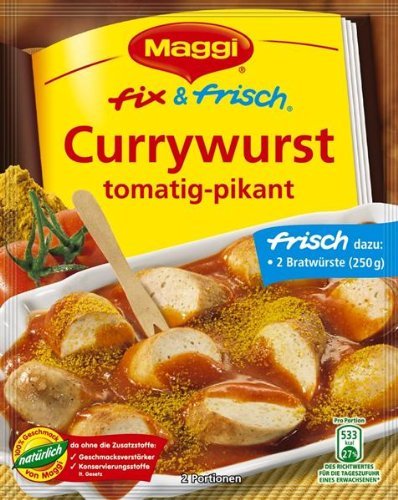 fix & fresh Curried Sausage (Currywurst) (3 Bags) by N/A