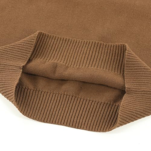 Toddler Boys Girls Crewneck Cable Knit Sweaters Kids Long Sleeve Chunky Pullover Tops 18 Months-8 Years4