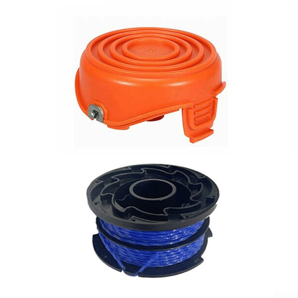 YUETTYY Trimmer Replacement Spool Line and Spool Cover for Black&Decker GL315 GL350 GL650, Auto Spools Replacement (1* Cap+1*Spool)