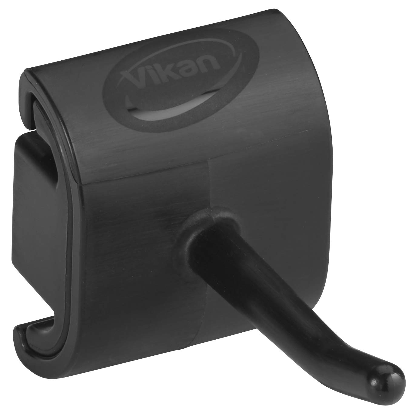 Vikan Hygienic Wall Bracket, Single Hook Module, Black