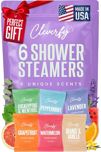 Cleverfy Shower Steamers Aromatherapy for Women and Men - Self-Care Shower Bombs for...