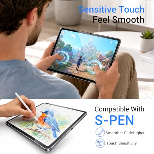 Image of CoBak 2-Pack Tempered Glass Screen Protector for Samsung Galaxy Tab S10 Lite 11-inch, Installation Frame, 9H Hardness, Anti-Scratch