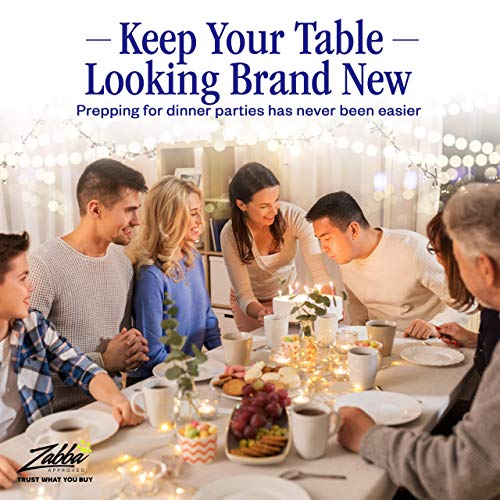 Nuvantee Revolutionary Table Pad - Waterproof, Protects Table From Spills And Heat - 52 X 108 Inch Deluxe Vinyl Premium Table Protector - Flannel Backing, Lies Flat #TOP7