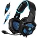 Produktbild Gaming Headset SADES SA807 über Ohr Kopfhörer Gaming 3,5 mm Verdrahtet Gaming Kopfhörer mit Mic Lautstärkeregler für PC/ PS4/ Xbox One/ Laptop Mac/ Phone (schwarz & blau)