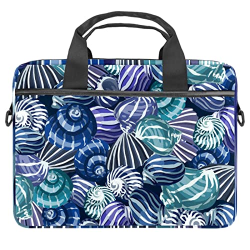 Housse ordinateur portable 13.3 pouces et sacoche bandoulière motif conque coloré