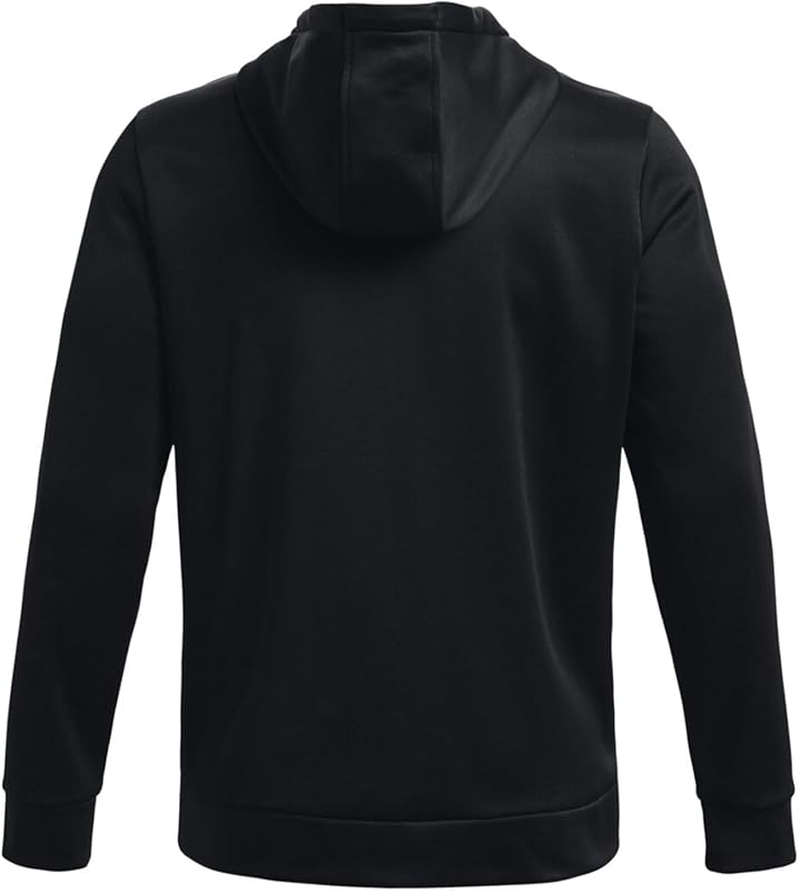 Under Armour Men's ArmourFleece Full Zip Hoodie, 001 BLACK, XL image 6