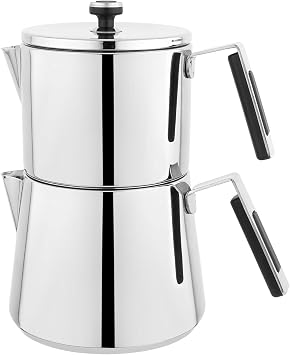 Schafer Toledo Çelik Çaydanlık Takımı (Büyük Boy) 4 Parça-Inox