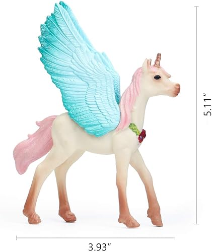 Miniatura 7 de UANDME Juego de 8 figuras de unicornio de juguete, decoración de pastel de unicornio para fiesta, cumpleaños, regalo de juguete imaginativo para