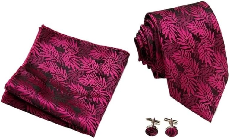 Korean casual tie men's polyester pocket square cufflinks set