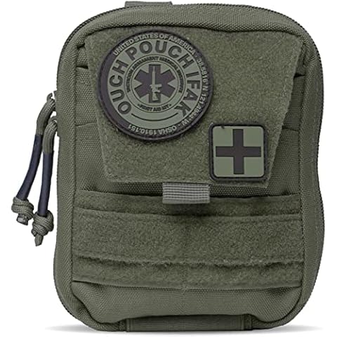 TACTICON V2 Admin Pouch or IFAK Trauma First Aid Kit (Empty) for Everyday Carry | EDC Med Pouch | Belt or MOLLE Attach | Tactical Survival Emergency EMT Medical Pouch for Belt Vest or Car Cover
