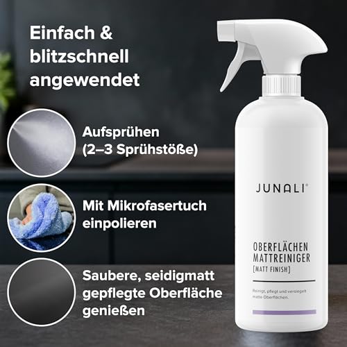 Kit mat JUNALI 500ml et son chiffon microfibre pour surfaces mates - 6