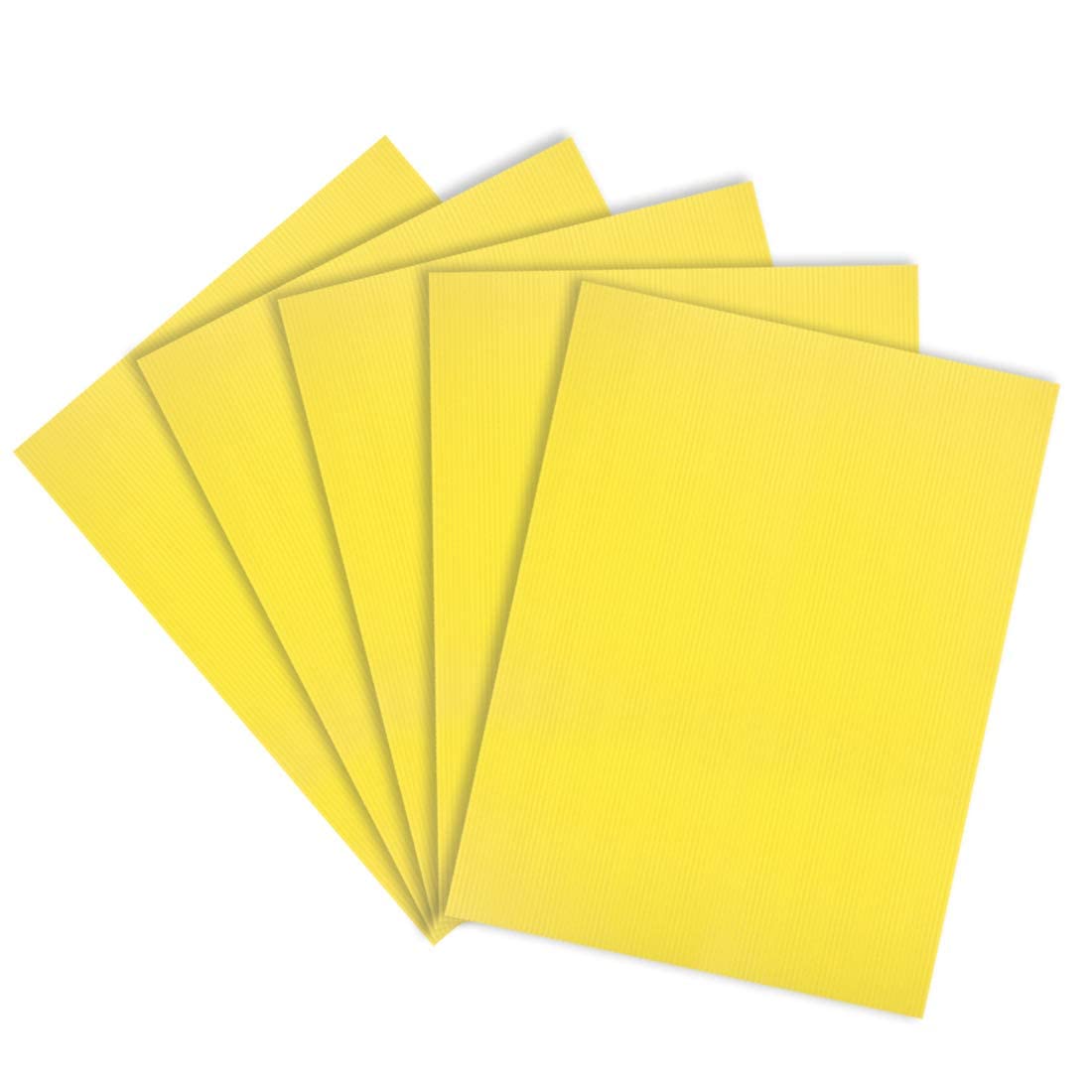 sourcing map Fogli di plastica ondulata, 3 mm, colorati, vuoti, per prato, 20,3 x 30,5 cm, impermeabili, 7 pezzi