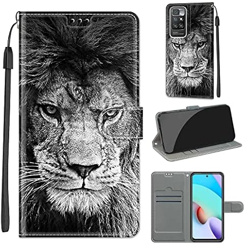 Case for Xiaomi Redmi 10, Shockproof Flip Holder, Premium Leather PU Mobile Phone Case, Flip Case Wallet with [Magnetic Closure] for Xiaomi Redmi 10 Cover