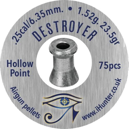 iHunter Destroyer .25/6.35mm HP Airgun Pellets (75pcs) L679