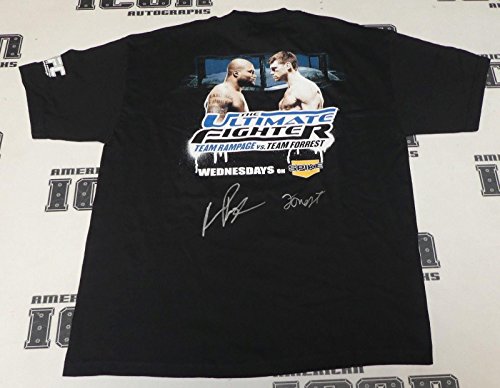 Forrest Griffin Quinton Rampage Jackson Signed UFC Ultimate Fighter 7 Shirt PSA - Autographed UFC Miscellaneous Products