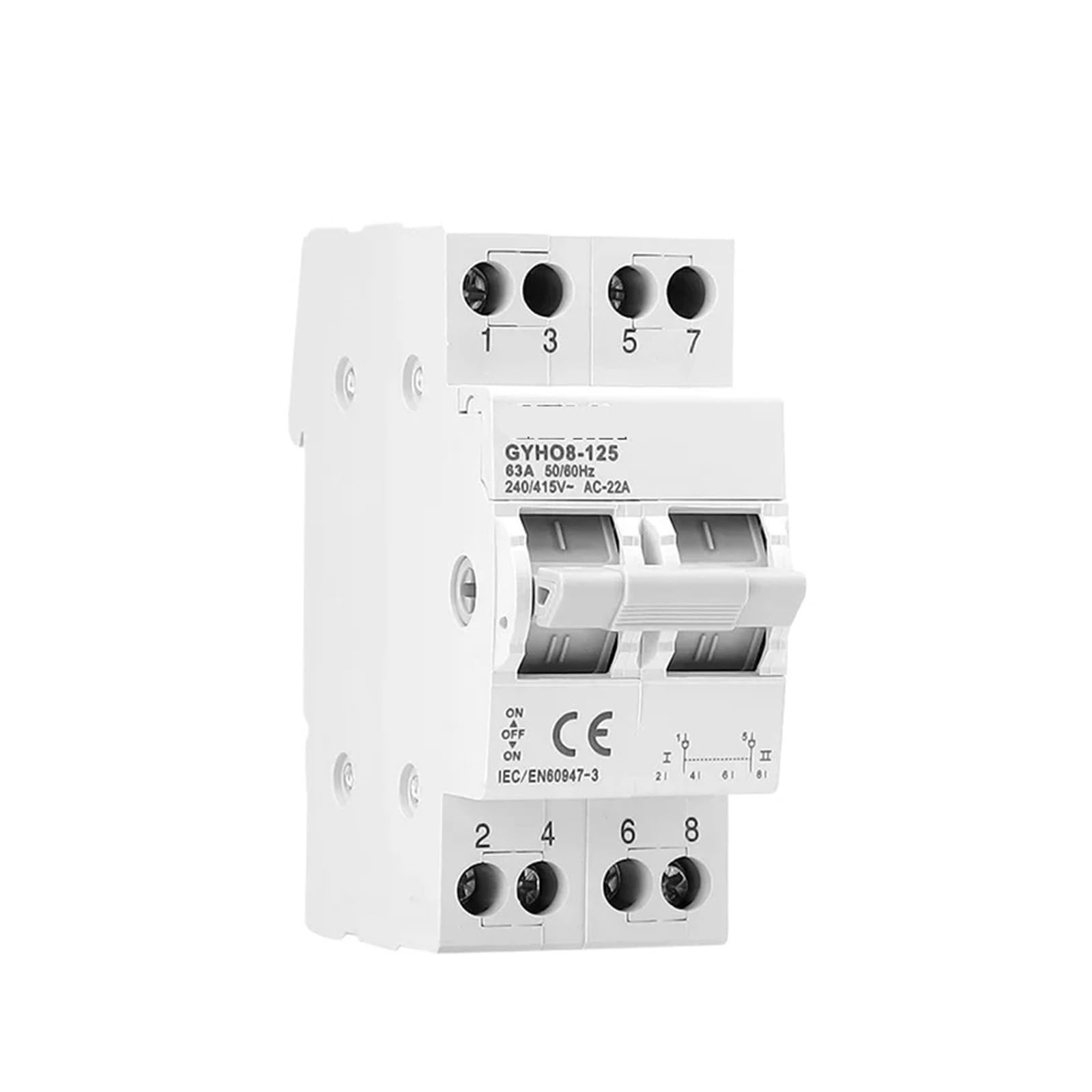 OSHZIKJII 2P 40A 63A 100A 125A Breaker(63A)