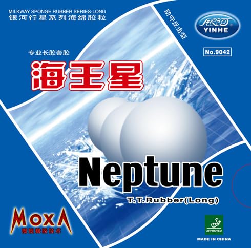 Yinhe Neptune Long Pips Out, OX (No Sponge) Table Tennis Rubber, Chop & Block Specialist, High Control, Disruptive Spin Reversal and Variation, Elite Defensive & Allround Play, ITTF Appoved. (Black)-image-7