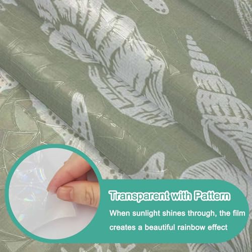 Vinilo decorativo para ventana Yukro Gray-green 17.7x39.3 pulgadas miniatura 7