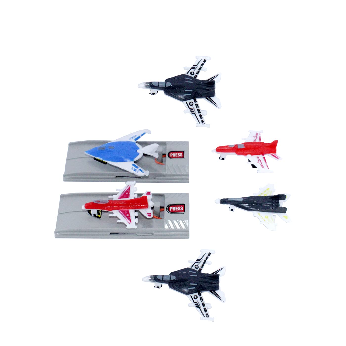 FULLY War Fighter Battle Planes Toy with Plane Ejector Plane Launcher (Multicolored)