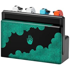 FUNLAB Switch TV Dock Station Compatible with Nintendo Switch/OLED Charging & Docking, Lumindock Base Dock with 7 LED Colors Pattern/HDMI/Type C/USB Port for Official Swiitch Stand