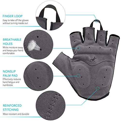 Luvas de Ciclismo, Romacci Luvas de ciclismo Luvas de bicicleta para mountain bike, respirável, abso