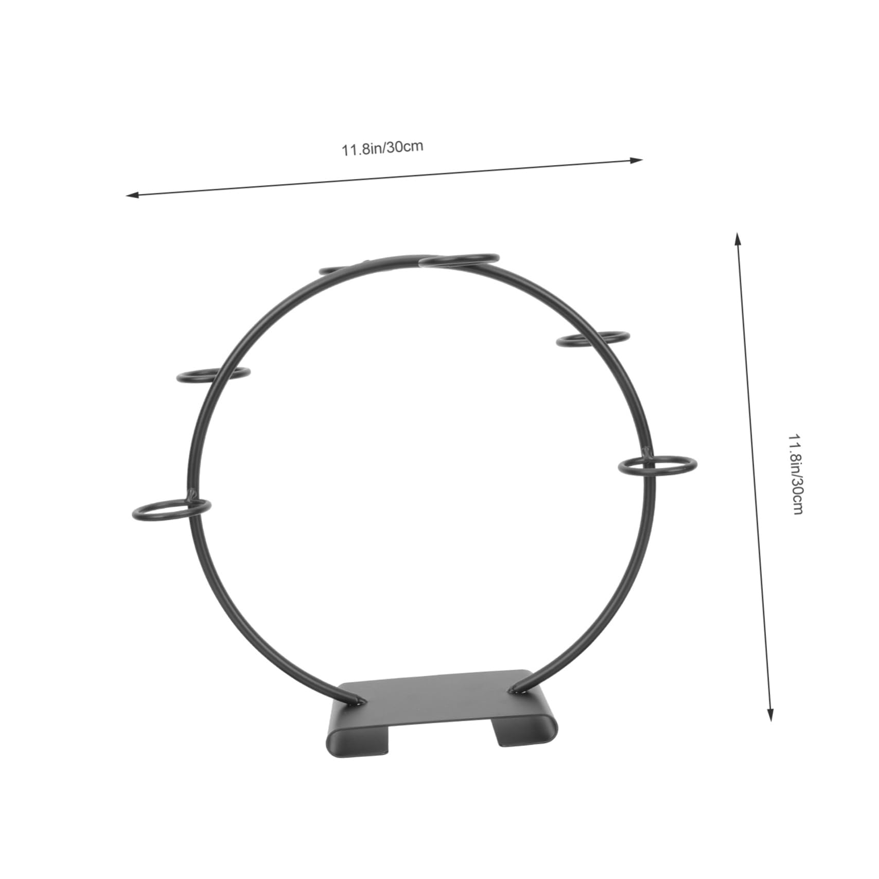 Support Cornet Glace Noir pour Rack Porte Cônes Pratique pour Mariage Banquet Boutique Dessert et Buffet
