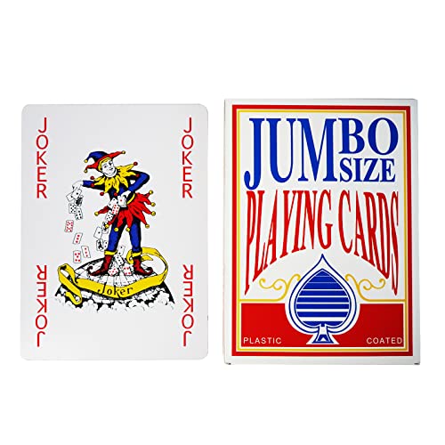 Yuanhe Jumbo Large Playing Cards Giant Deck Of Cards Oversized Full Deck Huge Poker For Casino Party Decorations, 8X11 Inch #TOP5