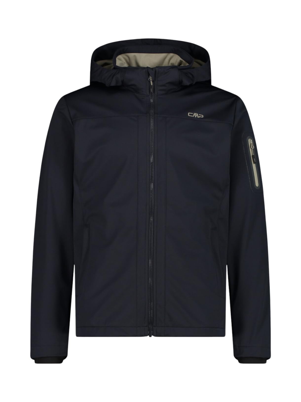 Chaqueta softshell CMP con capucha extraíble y cremallera completa para hombre 8