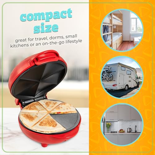 image for Nostalgia Taco Tuesday Quesadilla Maker – Fits up to 5½-Inch or Str
