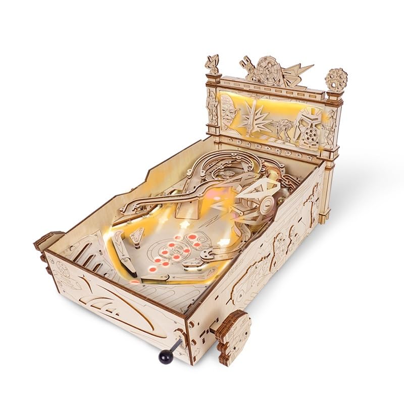 3D-Flipper-Holzpuzzle, lustiges Tischspiel, mechanische Modellbausätze aus Holz for Selbermachen, Weihnachts- und Geburtstagsgeschenke for Teenager, 329 Teile.