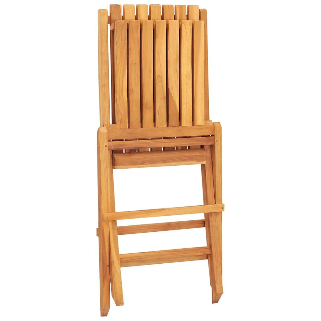 Chaises de jardin pliantes en teck massif lot de 6 par vidaXL