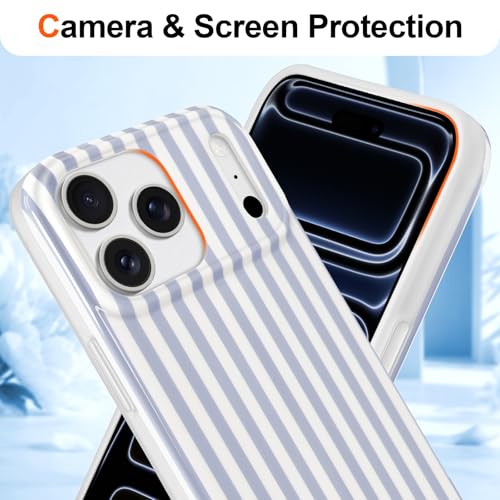 Coque iPhone 17 Pro Max violette et blanche Hython en TPU souple antichoc 6,9 pouces
