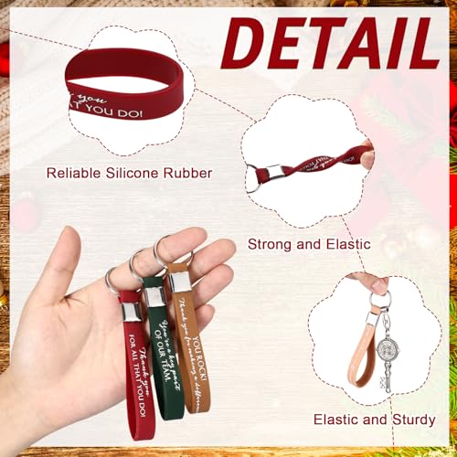 Image of Nosiny 30 Pcs Keychain Appreciation Gift Bulk Back to School Teacher Employee Coworker Inspirational Thank You for Office