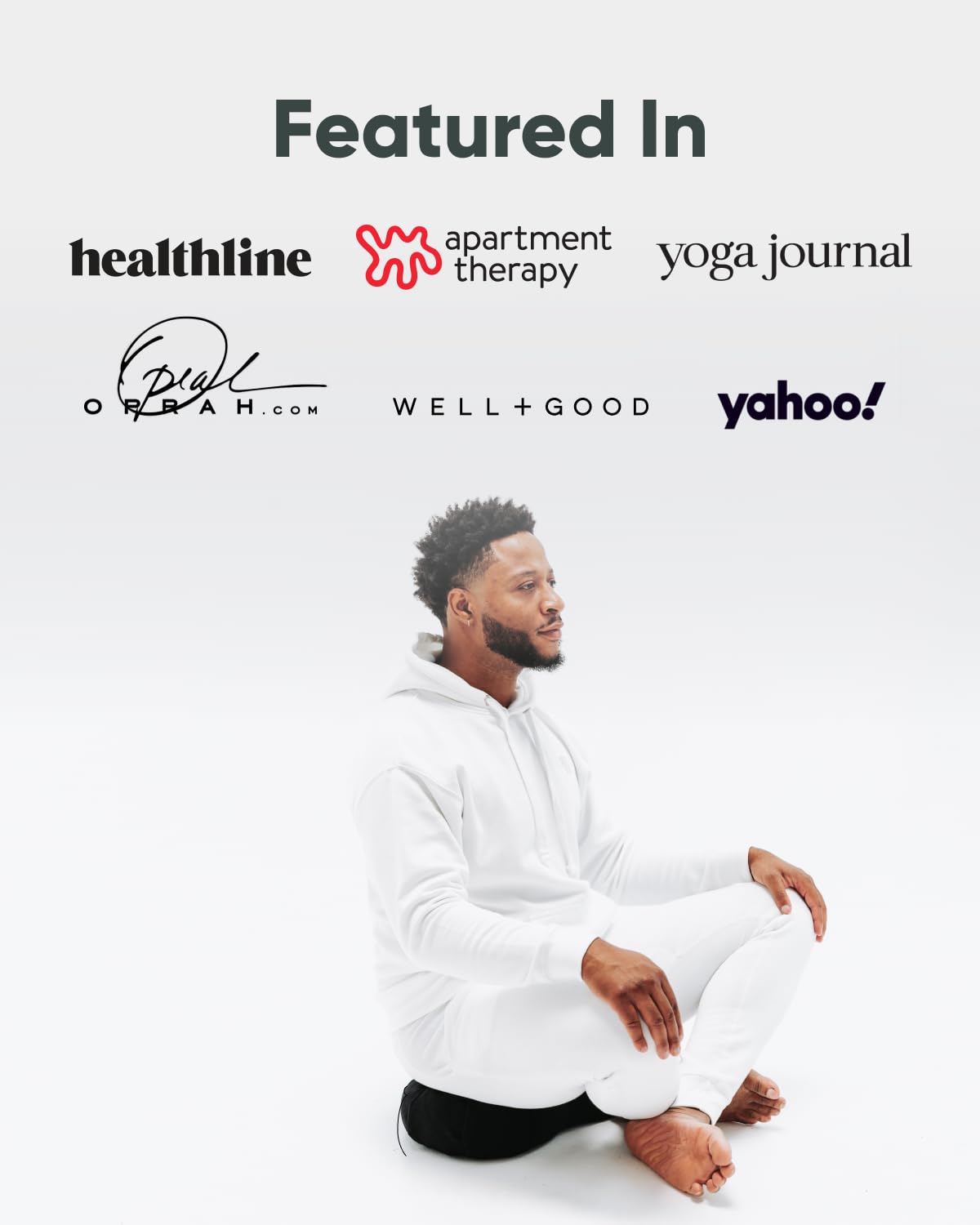 Cojín de meditación grande Mindful & Modern | Zafu Yoga Bolster Meditación cojín de suelo | Cojín relleno de casco de trigo sarraceno en forma de media luna con funda extraíble lavable + asa de