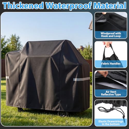 Image of Utheer 600D Waterproof Grill Cover for Pit Boss Navigator 850 1300 1250