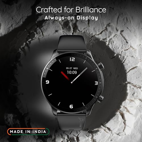 Image of Pebble Cosmos Luxe 3 | 1.43 inch Amoled Display | BT Calling Smart Watch for Men | Health Suite | Multiple Watch Faces