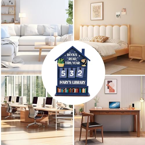 Marqueur de lecture décoratif en panneau bois rustique traditionnel - 4