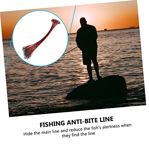 Hemoton 100 piezas cabos de pesca de acero con giratorio y snap miniatura 7