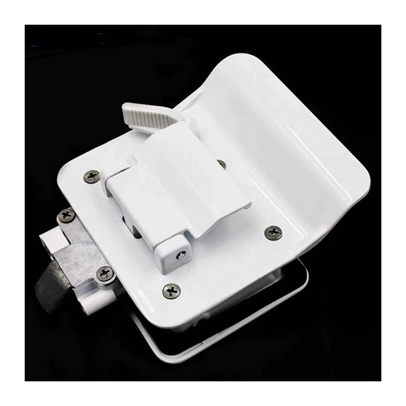 Manija de cerradura de puerta de entrada de coche Camper con llaves, Kit de seguridad, cerradura de puerta interna y externa de aleación Azusa for remolque antirrobo ( Color : White B , Size : 1 )