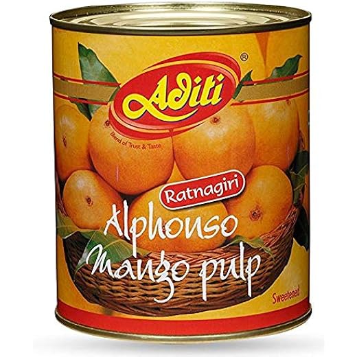 Aditi Ratnagiri Alphonso Mango Pulp 860 g